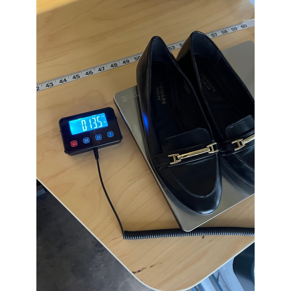 Primark Minimalist Capsule Womens Flats 8 Black Chic Office Euro Summer - Picture 7 of 7